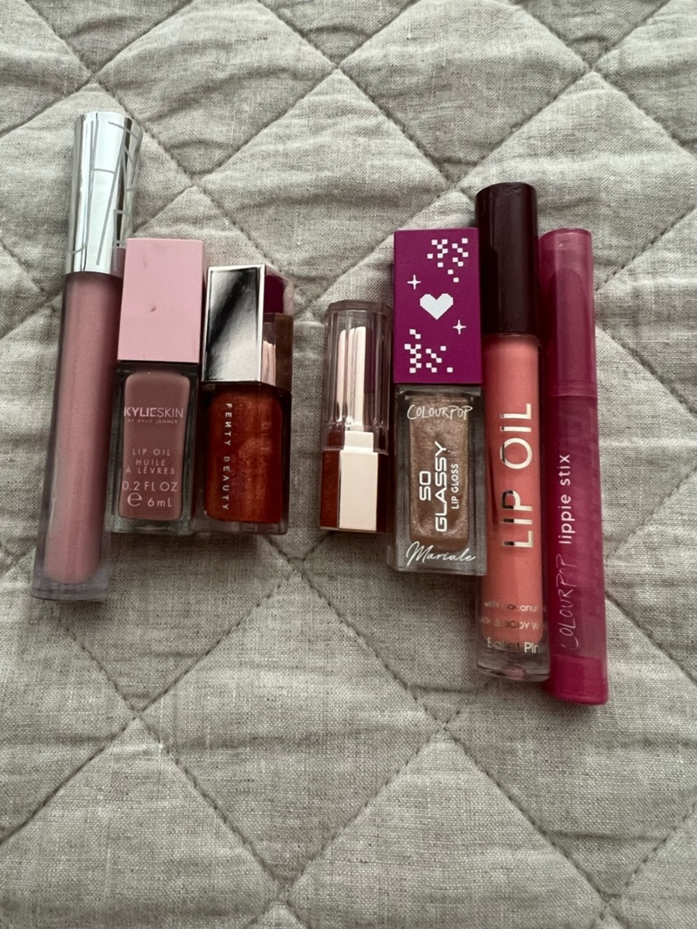 Fenty Beauty Lip Oil & Gloss Bundle in Peachy Pink and Rose